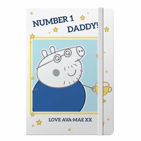 Personalised Peppa Pig Number 1 Daddy A5 Notebook £14.99
